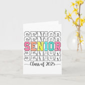 Senior CL van 2025 Afstuderen Senior 2025 Kaart (Gele Bloem)