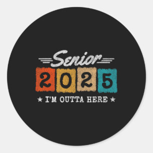 Senior CL van 2025 - Senior Afstuderen 2025 - Seni Ronde Sticker
