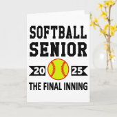 Senior Cl van 2025 Softll Senior Night Afstuderen Kaart (Gele Bloem)