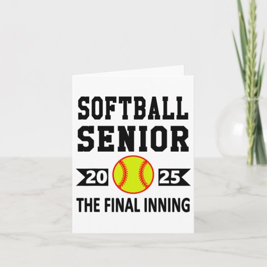 Senior CL van 2025 Softll Senior Night Afstuderen Kaart (Voorkant)