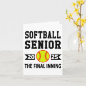 Senior CL van 2025 Softll Senior Night Afstuderen Kaart (Gele Bloem)