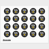 Senior CL van 2025 Softll Senior Night Afstuderen Ronde Sticker (Vel)