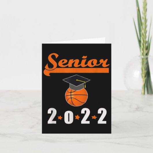 Senior CL van het Afstuderen Basketbal 2022 Kaart (Voorkant)