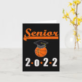 Senior CL van het Afstuderen Basketbal 2022 Kaart (Gele Bloem)