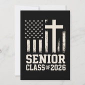 Senior Class 2026 Cross Flag Verenigde Staten Kaart (Voorkant)