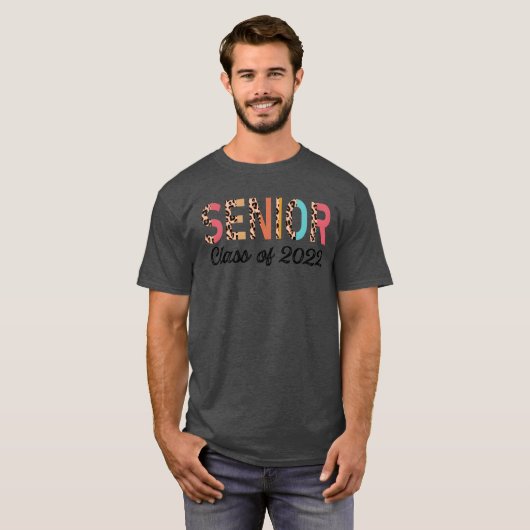 Senior Class Of 2022 Leopard Seniors T-shirt (Voorkant volledig)