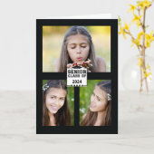 Senior Class of 2024 Foto Afstuderen Aankondiging (Gele Bloem)