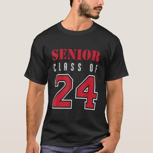 Senior Class Of 2024 Students T-shirt (Voorkant)
