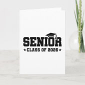 Senior Class of 2026 Bold Graduation Typography Kaart (Voorkant)