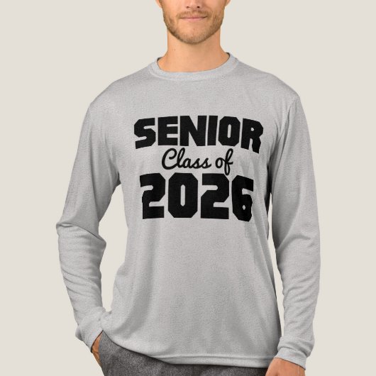 Senior Class of 2026, Graduation 2026 High School Tri-Blend Shirt (Voorkant volledig)