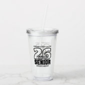 Senior Class of 2026 Graduation Tassel  Acryl Drinkbeker (Achterkant)