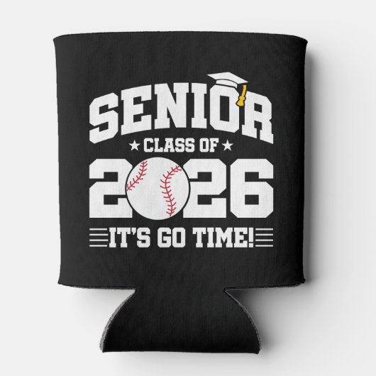 Senior Class of 2026 It’s Go Time Baseball Grad Blikjeskoeler (Achterkant)