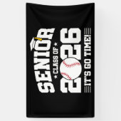 Senior Class of 2026 It’s Go Time Baseball Grad Spandoek (Verticaal)