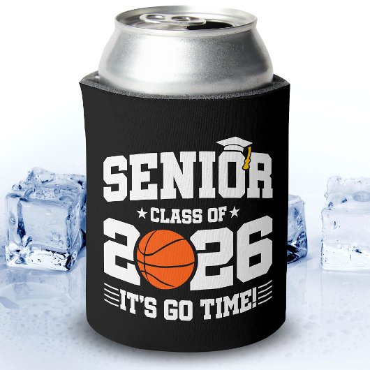 Senior Class of 2026 It’s Go Time Basketball Grad Blikjeskoeler