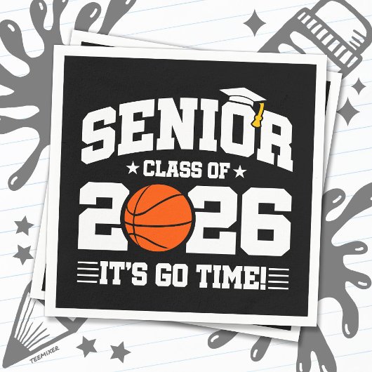 Senior Class of 2026 It’s Go Time Basketball Grad Servet