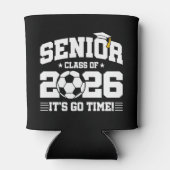 Senior Class of 2026 It’s Go Time Soccer Graduate Blikjeskoeler (Achterkant)