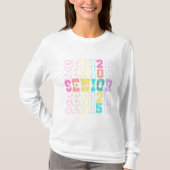 Senior Class van 2025 Pastel Shirt met lange mouwe (Voorkant)