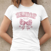 Senior Class van 2025 Pink Bow Afstuderen Jaar T-shirt