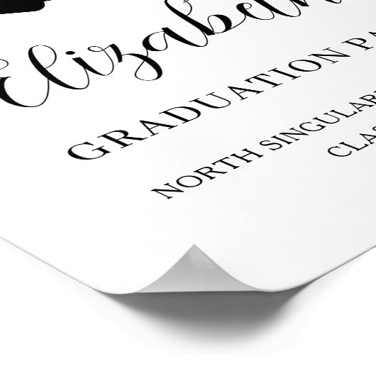 Senior College Graduation Party Welkom Afstuderen Poster (Hoek)