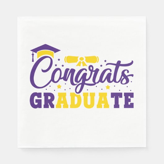 Senior Congrats Afstuderen Servet (Voorkant)