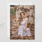 Senior Congratulations Graduate Photo Kaart (Voorkant)