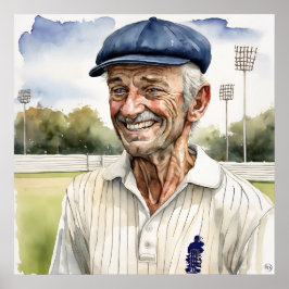 Senior Cricketer - Archief Cricket Print