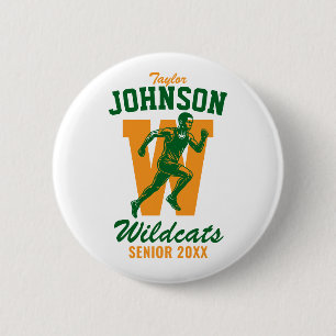 Senior Cross Country School Atletiek Ronde Button 5,7 Cm