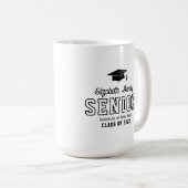 Senior Custom Year Script Graduate College  Koffiemok (Voorkant rechts)
