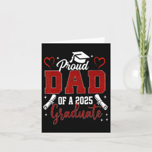 Senior Dad 2025 Afstuderen Trotse Vader van een 20 Kaart