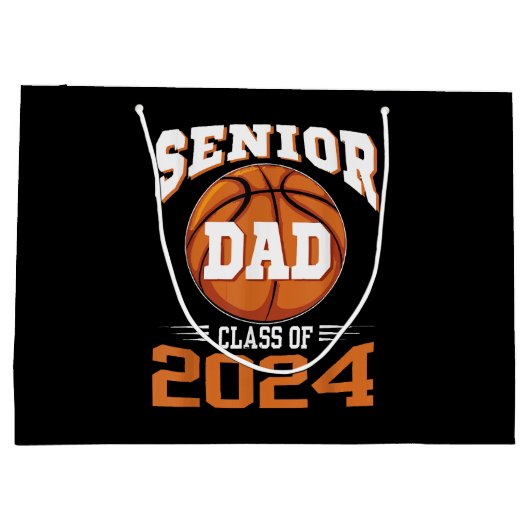 Senior Dad Klasse van 2024 Groot Cadeauzakje (Achterkant)