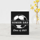 Senior Dad Voetbal CL van 2025 Afstuderen Afstuder Kaart (Gele Bloem)