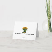 senior dame met hond notitiekaartje (Achterkant)