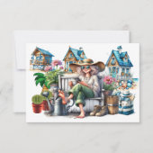  senior dame - Zie terug! Notitiekaartje (Voorkant)