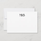  senior dame - Zie terug! Notitiekaartje (Achterkant)