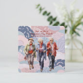 Senior Dames Galentine's Day Brunch Feestdagenkaart (Staand voorkant)