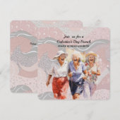 Senior Dames Galentine's Day Brunch Feestdagenkaart (Voorkant / Achterkant)