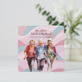 Senior Dames Galentine's Day Brunch Feestdagenkaart (Staand voorkant)