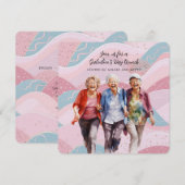 Senior Dames Galentine's Day Brunch Feestdagenkaart (Voorkant / Achterkant)