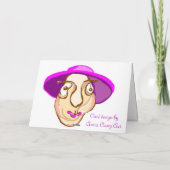 Senior damesverjaardagskaart kaart (Achterkant)