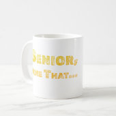 Senior, Die Beker Koffie Heeft Koffiemok (Voorkant links)