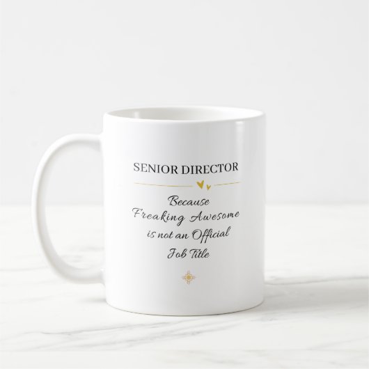 Senior Directeur Office Quote Koffiemok (Links)