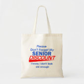 SENIOR DISCOUNT Bag Tote Bag (Voorkant)