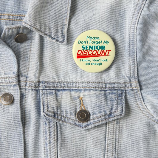 SENIOR DISCOUNT Button (In situ)
