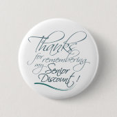 Senior Discount Button (Voorkant)