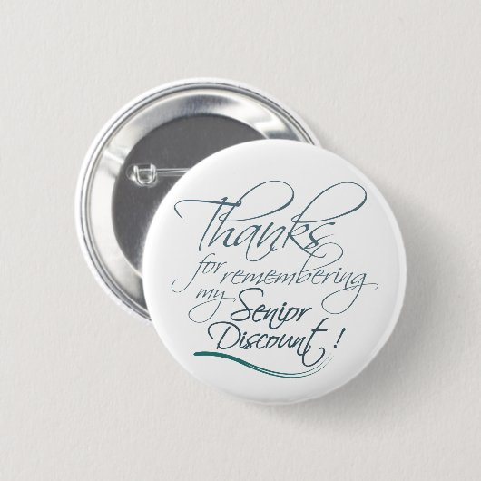 Senior Discount Button (Voorkant /achterkant)