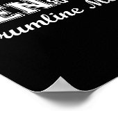 Senior Drumline Moeder 2026 Marching Band Afstuder Poster (Hoek)