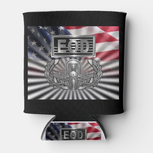 "Senior EOD" Herdenkingscadeau Blikjeskoeler (Voorkant)