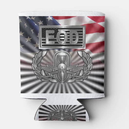 "Senior EOD" Herdenkingscadeau Blikjeskoeler (Achterkant)