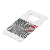 "Senior EOD" Herdenkingscadeau Creditkaart Flessenopener (Achterkant Gekanteld)