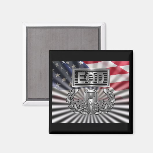 "Senior EOD" Herdenkingscadeau Magneet (Voorkant / Achterkant)